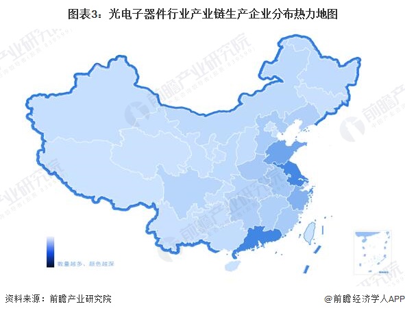 PG电子游戏【干货】中国光电子器件行业产业链全景梳理及区域热力地图(图3)